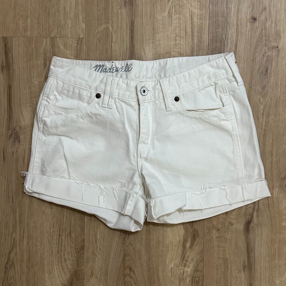 Madewell Jean Shorts in White - 26